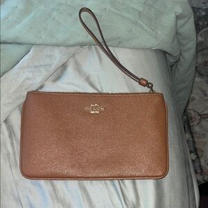 Coach Brown Leather Wallet/ Clutch
